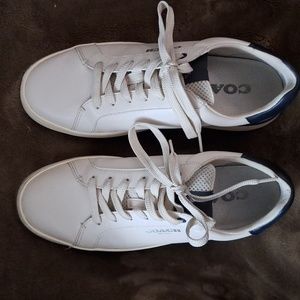 Mens Coach Leather Tennis shoes, size 9D
